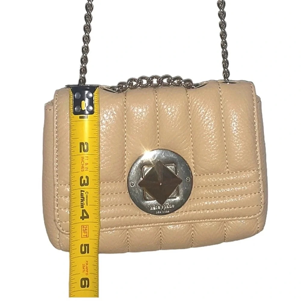 Kate Spade Elegant White Off Leather Chain Bag